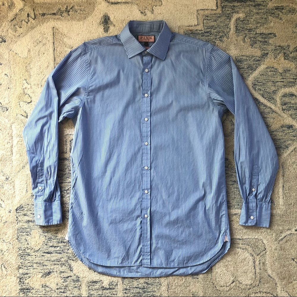 Thomas Pink Blue Dress Shirt Men’s